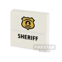 Product shot Printed Tile 2x2 Sheriff