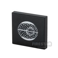 Product shot Printed Tile 2x2 - Star Wars Death Star