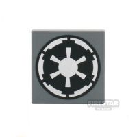 Product shot Printed Tile 2x2 Star Wars Imperial Logo