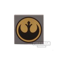 Product shot Printed Tile 2x2 - Star Wars Rebel Logo
