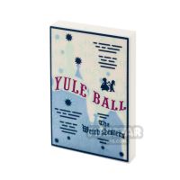 Product shot LEGO Printed Tile 2x3 Yule Ball Invitation Poster