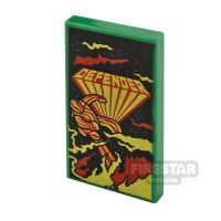 Product shot Printed Tile 2x4 Defender Arcade Game
