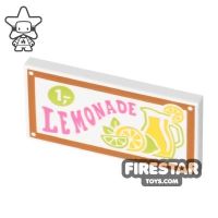 Product shot Printed Tile 2x4 Lemonade Sign