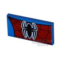 Product shot Printed Tile 2x4 - Spider-Man