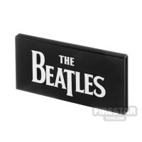 Product shot Printed Tile 2x4 The Beatles Logo