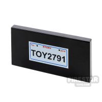 Product shot Printed Tile 2x4 Toy Story License Plate