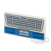 Product shot Printed Tile 2x4 Vehicle Grille and License Plate