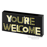 Product shot Printed Tile 2x4 You're Welcome Sign