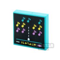 Product shot Printed Vidiyo Tile 2x2 Space Invaders Music Notes
