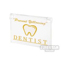Product shot Printed Window Glass 1x4x3 Dentist