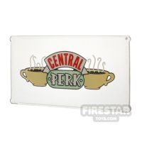 Product shot Printed Window Glass 1x4x6 Central Perk
