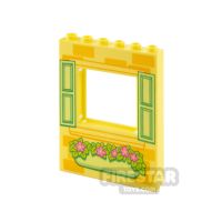 Product shot Printed Window Panel 1x6x6 Open Window and Flowers