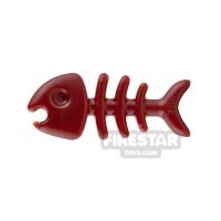 Product shot SI-DAN Animals Mini Figure - Fish Bone - Dark Red