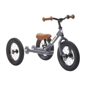 TryBike Steel 2 in 1 Balance Trike/Bike - Grey