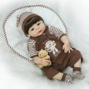 22in Reborn Baby Rebirth Doll Kids Gift All-Silica Gel Boy