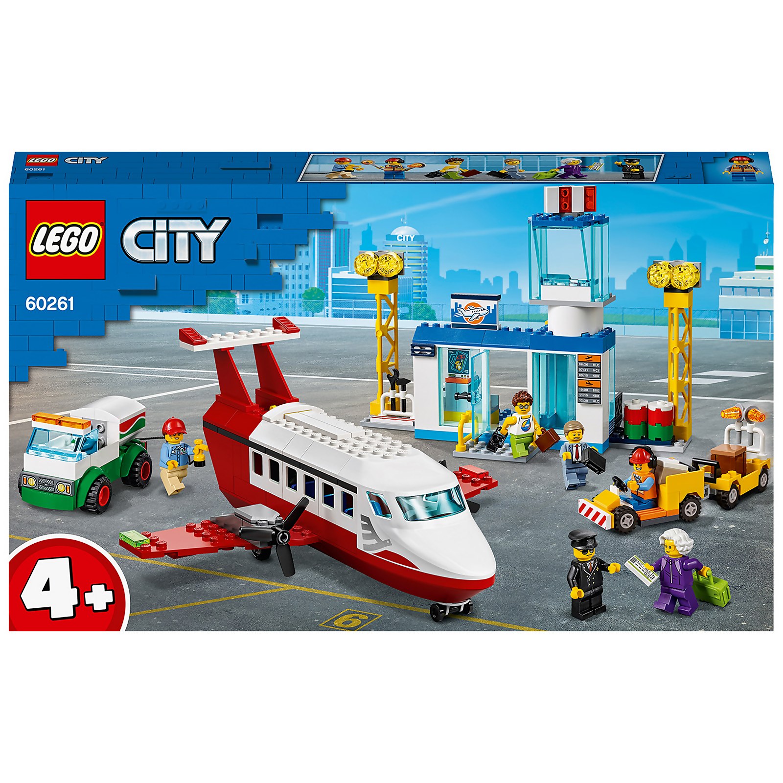LEGO City: 4+ Central Airport Charter Plane Toy (60261)