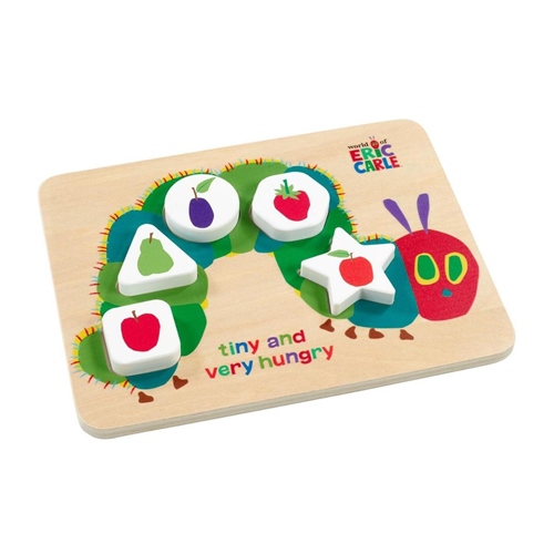 Rainbow Designs Tiny & Very Hungry Caterpillar Wooden Shape Puzzle