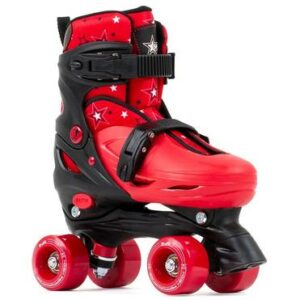 SFR Nebula Adjustable Quad Skates - Red - Kids