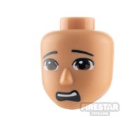 Product shot LEGO Friends Minifigure Head Scared Open Mouth