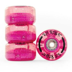 Pink Glitter Light Up Wheels Pack of 4