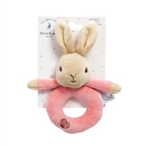 Rainbow Designs Peter Rabbit / Flopsy Plush Ring Rattle - Flopsy Bunny