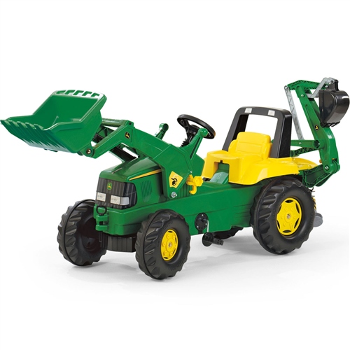 Rolly Toys rollyJunior John Deere Tractor with Loader & Backhoe