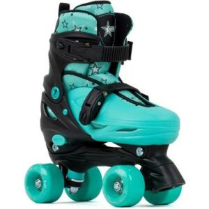 SFR Nebula Adjustable Quad Skates - Green - Kids