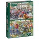 2 Jigsaw Puzzles - Motorcycle Show