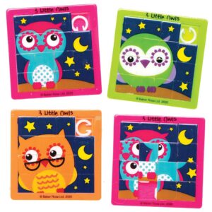 3 Little Owls Sliding Puzzles (Pack of 6)