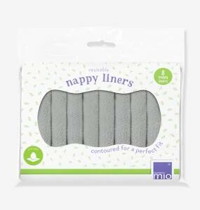 8 Reusable Nappy Liners in Microfleece by BAMBINO MIO multi