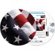 Already assembled round Puzzle - American Flag