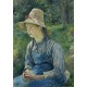 Camille Pissarro: Peasant Girl with a Straw Hat