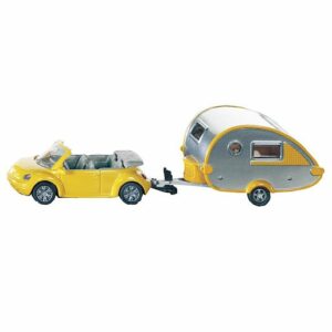 Die-Cast VW Beetle With Caravan