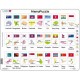 Frame Puzzle - The Flags and Capitals of 27 Countries in Asia and the Pacific