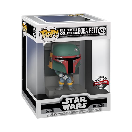 Funko Pop! Star Wars: Bounty Hunters Collection - Deluxe Boba Fett (Special Edition)