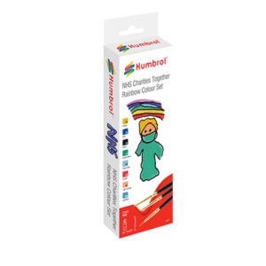 Humbrol Acrylic Paint and Brush Set -NHS Charities Together Rainbow Set