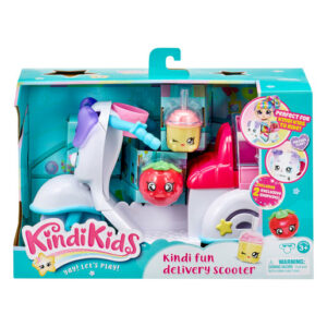 Kindi Kids Puppy Petkin Delivery Scooter and 2 Shopkins