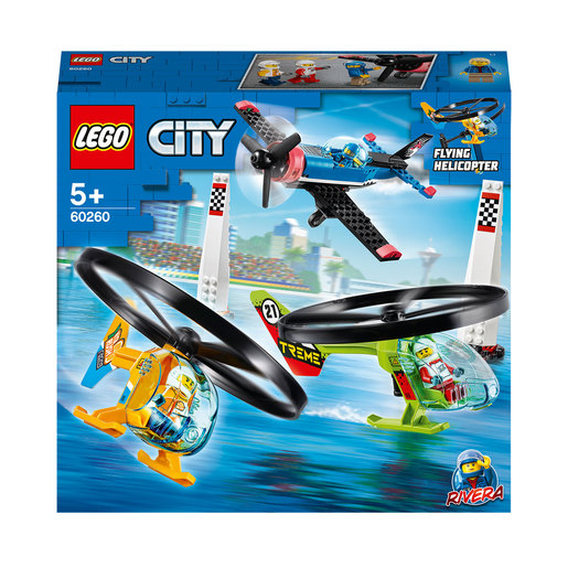 LEGO City Airport Air Race Toy Plane & Helicopters Set - 60260