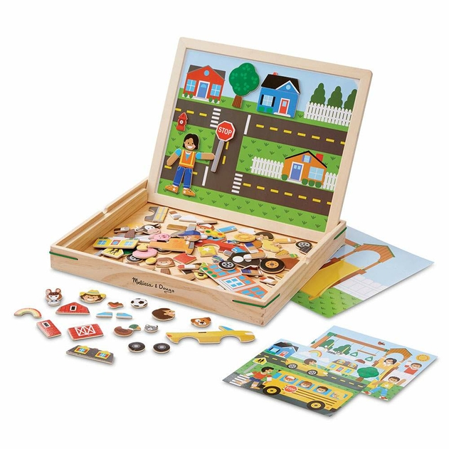 Melissa and Doug Wooden Magnetic Matching Picture Game