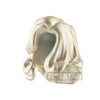 Product shot Minifigure Hair Long and Curled Over One Shoulder