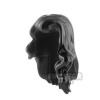 Product shot Minifigure Hair Long and Wavy Over One Shoulder