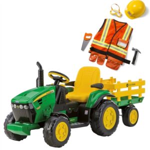 Peg Perego John Deere Ground Force + Trailer + Construction Outfit