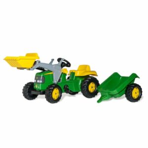 Rolly Kid John Deere Ride-On Tractor with Frontloader & Trailer