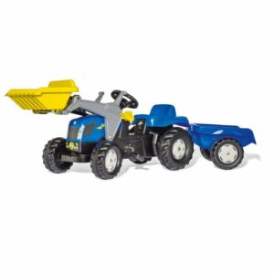 Rolly Kid New Holland Ride-On Tractor with Frontloader & Trailer