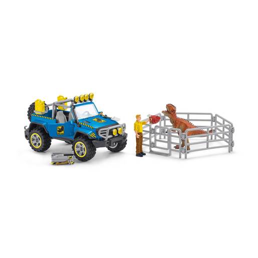 Schleich Dinosaurs Off Road Vehicle With Dino Outpost Playset
