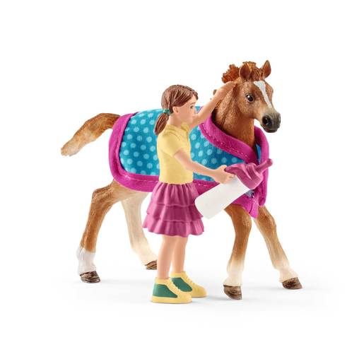 Schleich Horse Club Foal with Blanket Playset