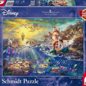 Thomas Kinkade Disney The Little Mermaid 1000 Piece Jigsaw Puzzle