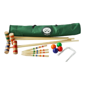 Traditional full size family croquet set