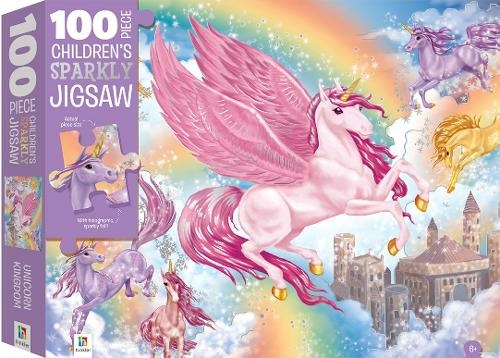 Unicorn Kingdom Sparkly 100 Piece Jigsaw Puzzle