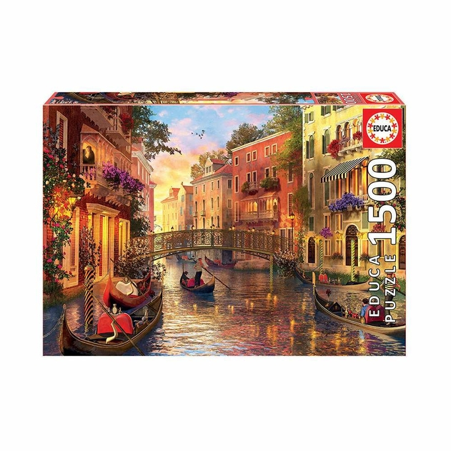 University Games 1500 Piece Jigsaw Puzzle Sunset in Venice